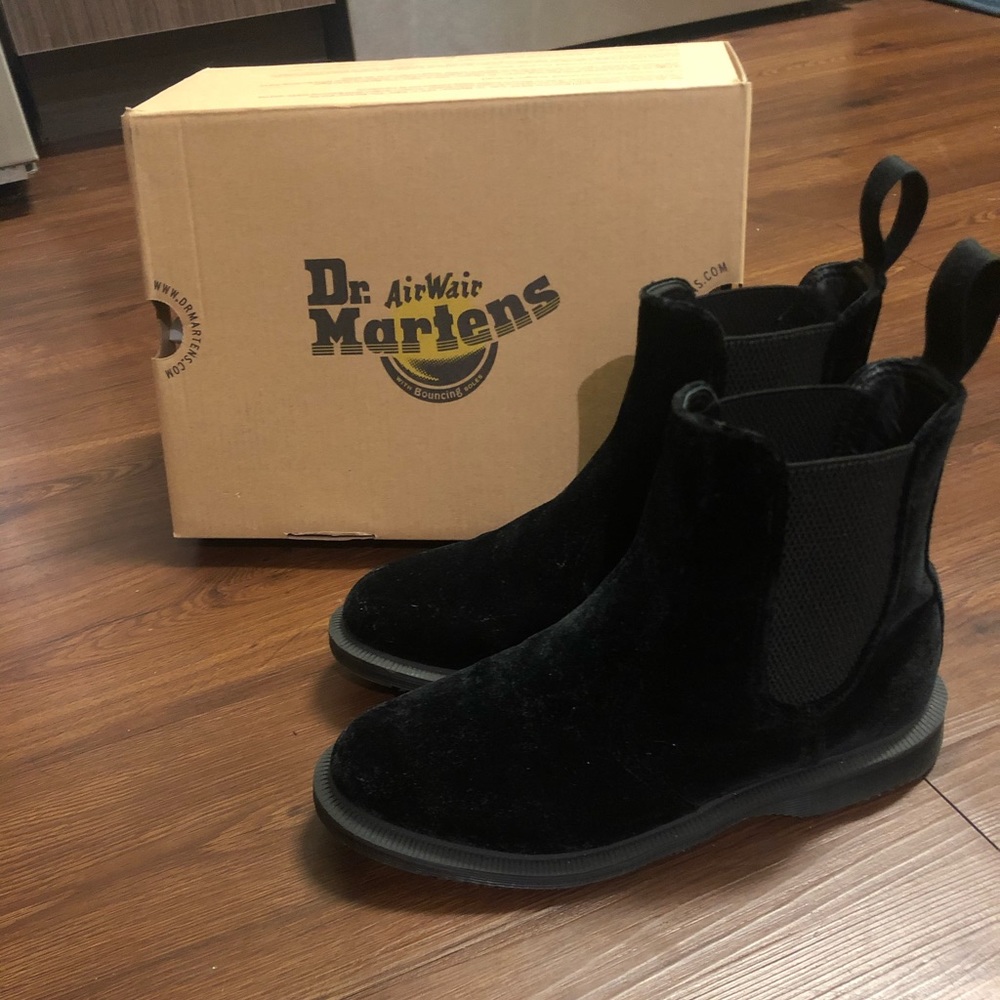 Velvet Doc Martens